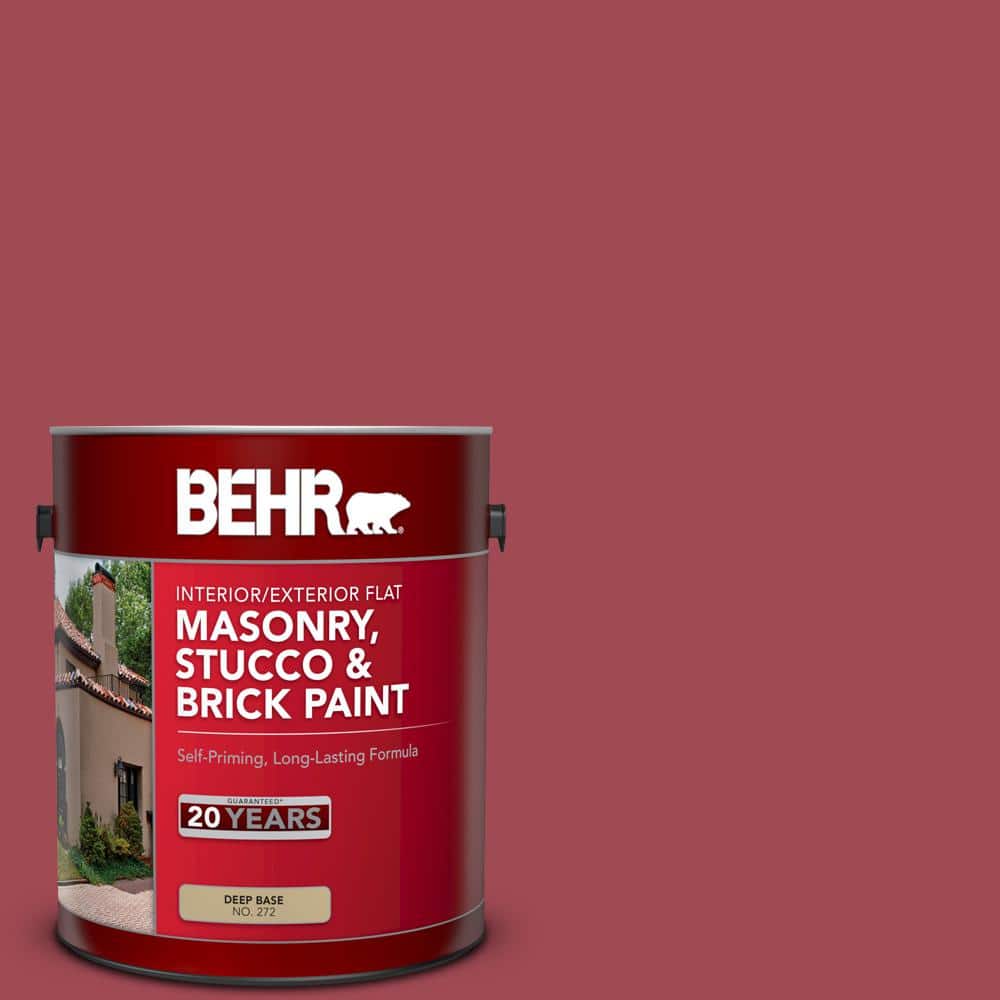 1 gal. #PPU1-07 Powder Room Flat Interior/Exterior Masonry, Stucco and Bric