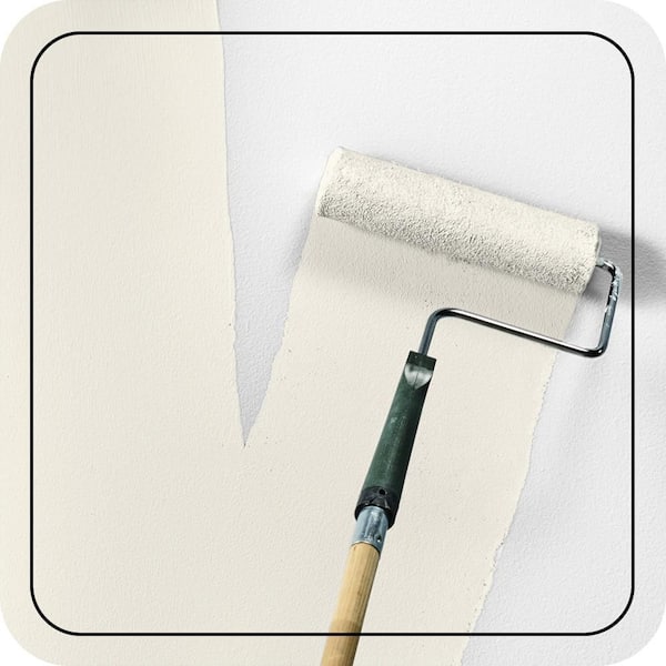 5 gal. #OR-W15 Sleek White Ceiling Flat Interior Paint & Primer
