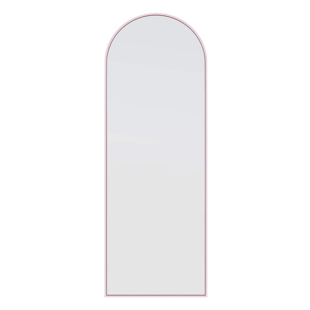 67" x 24" Pink Stainless Steel Framed Full Length Mirror