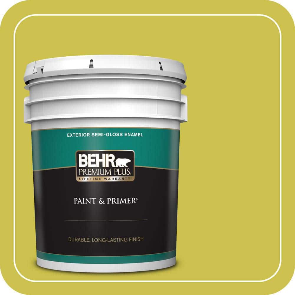 5 Gal. #P340-5A Cilantro Lime Semi-Gloss Enamel Exterior Paint and Primer price history on PriceWatchPro