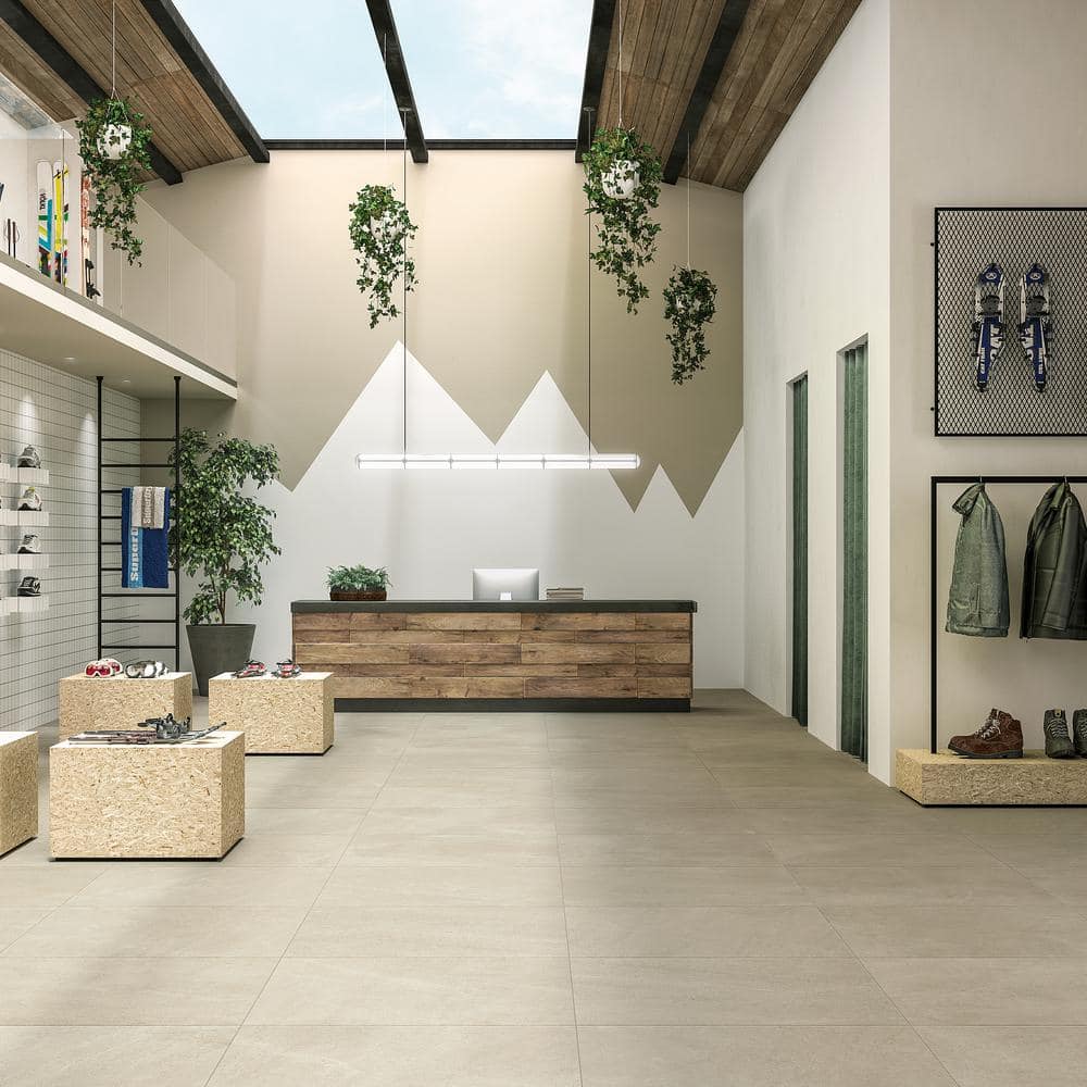 Lincoln 36" x 36" Beige Matte Porcelain Tile