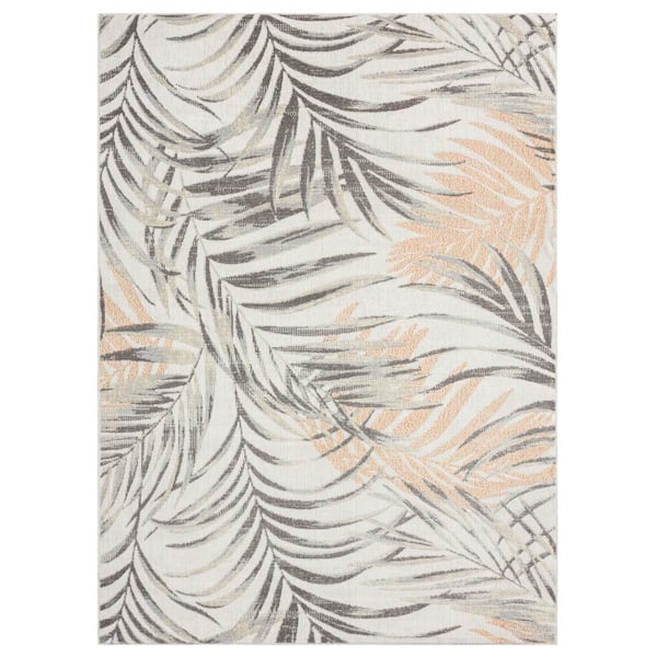 Tommy Bahama Malibu Palm Springs Ivory/Rust 8 ft. x 10 ft. Indoor/Outdoor Area Rug