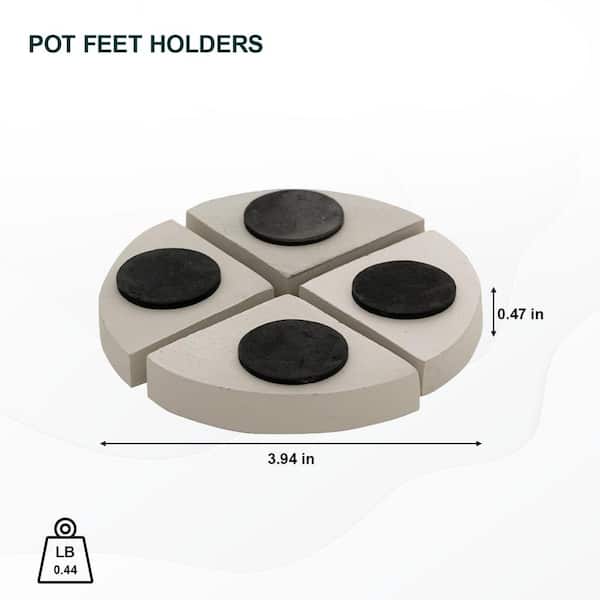 Basic Planter Feet Pottery Pots Color: Glossy White