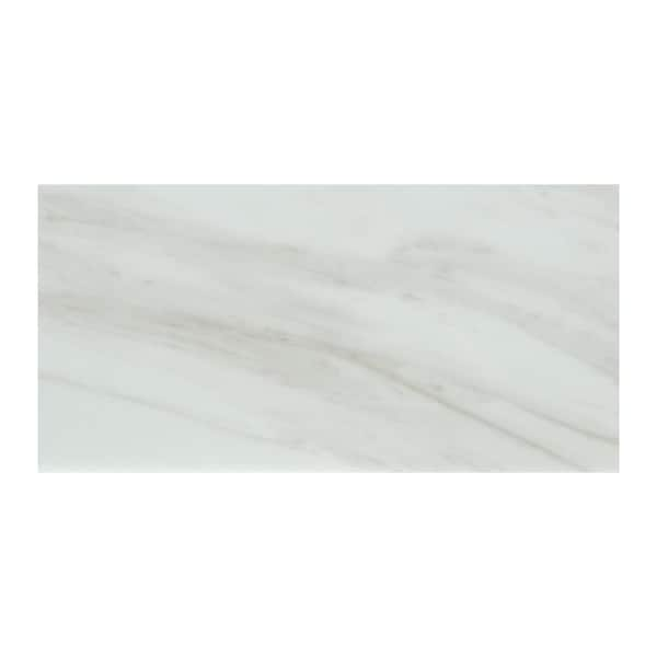 Home Decorators Collection Kolasus White 12 in. x 24 in. Polished 