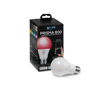 60-Watt 2700K Equivalent Prisma 800 A19 Dimmable Color & White Smart LED Light Bulb No Hub Required Voice Control (1-Pk)