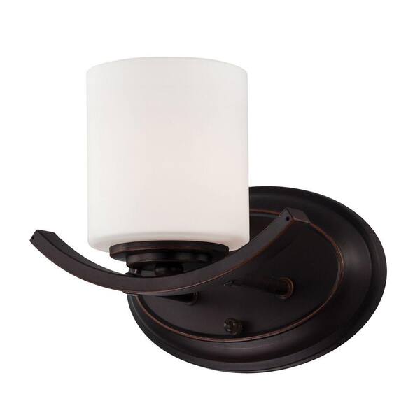 Eurofase Beam Collection 1-Light Oil Rubbed Bronze Wall Sconce