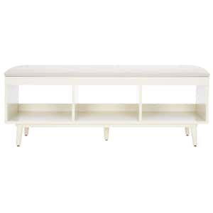 Cricket Cream Entryway Bench With Cushion 47.64 in.