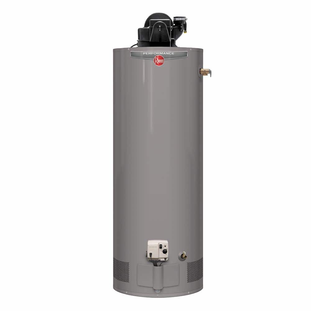 Rheem Performance 40 Gal. Tall 40,000 BTU Residential Natural Gas Power  Vent Water Heater with 6-Year Tank Warranty XG40T06PV40U0 - The Home Depot