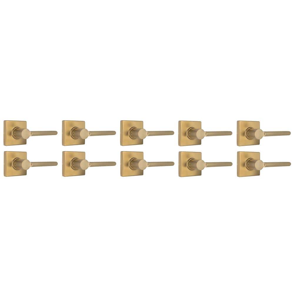 Defiant Tonebridge Brushed Gold Hall/Closet Door Lever with Square