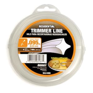 Residential 100 ft. 0.095 in. Universal 4 Point Star Trimmer Line with Line Cutting Tool