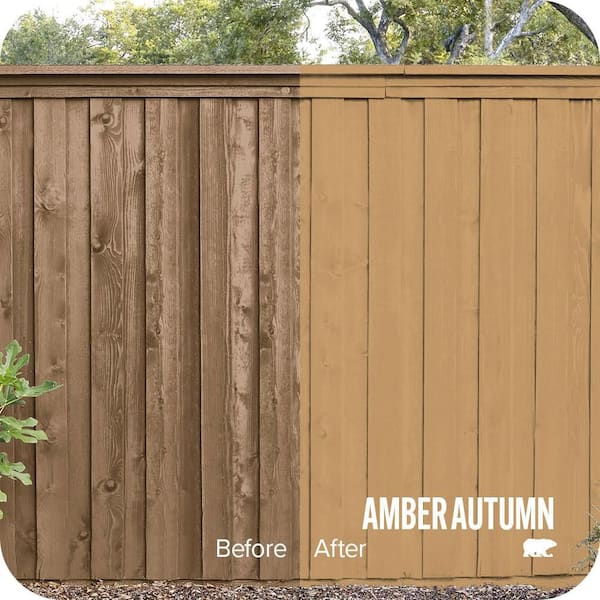 1 gal. #S290-5 Amber Autumn Solid Color House and Fence Exterior Wood Stain