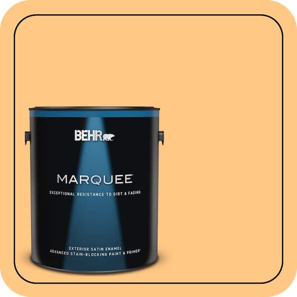 BEHR MARQUEE 1 gal. #290B-5 Torchlight Satin Enamel Exterior Paint & Primer
