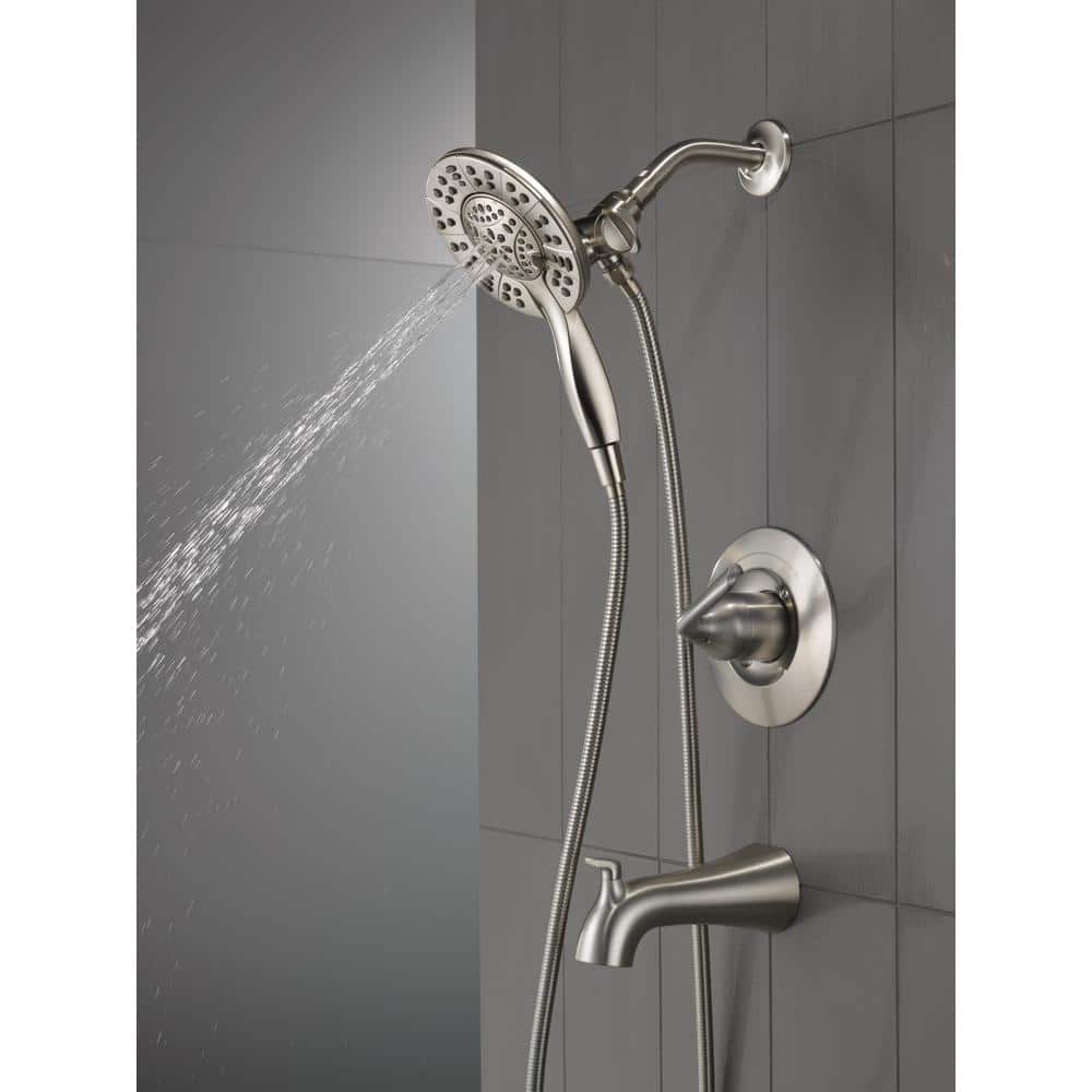 Arvo Nickel Multi-Head Handheld Wall Mounted Shower Faucet Set