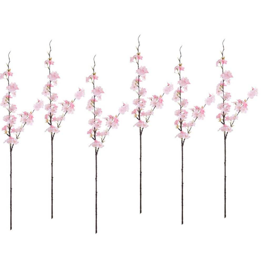31.5 In Pink Fake Artificial Cherry Flowers, 6 bundles L0FQNZHKWZ
