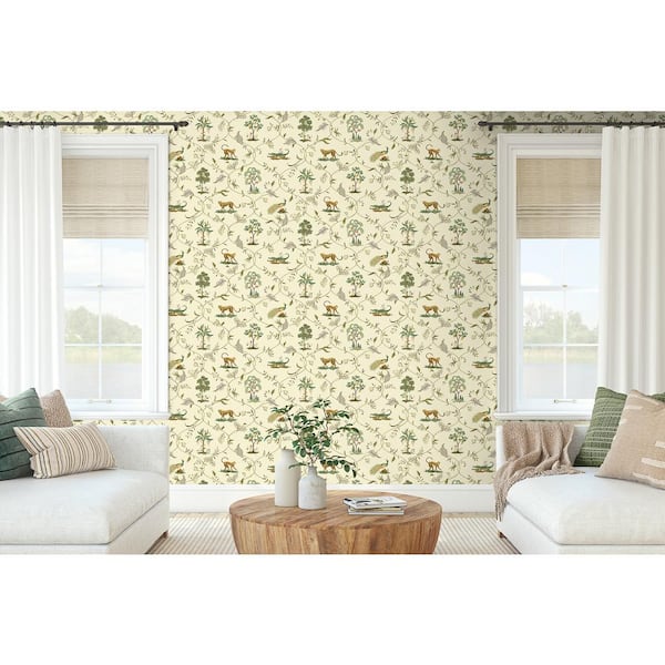 Aazon.co: Harrison Howard - Peel And Stick Wallpaper, Whisical Wallpaper For Bedroo, Powder
