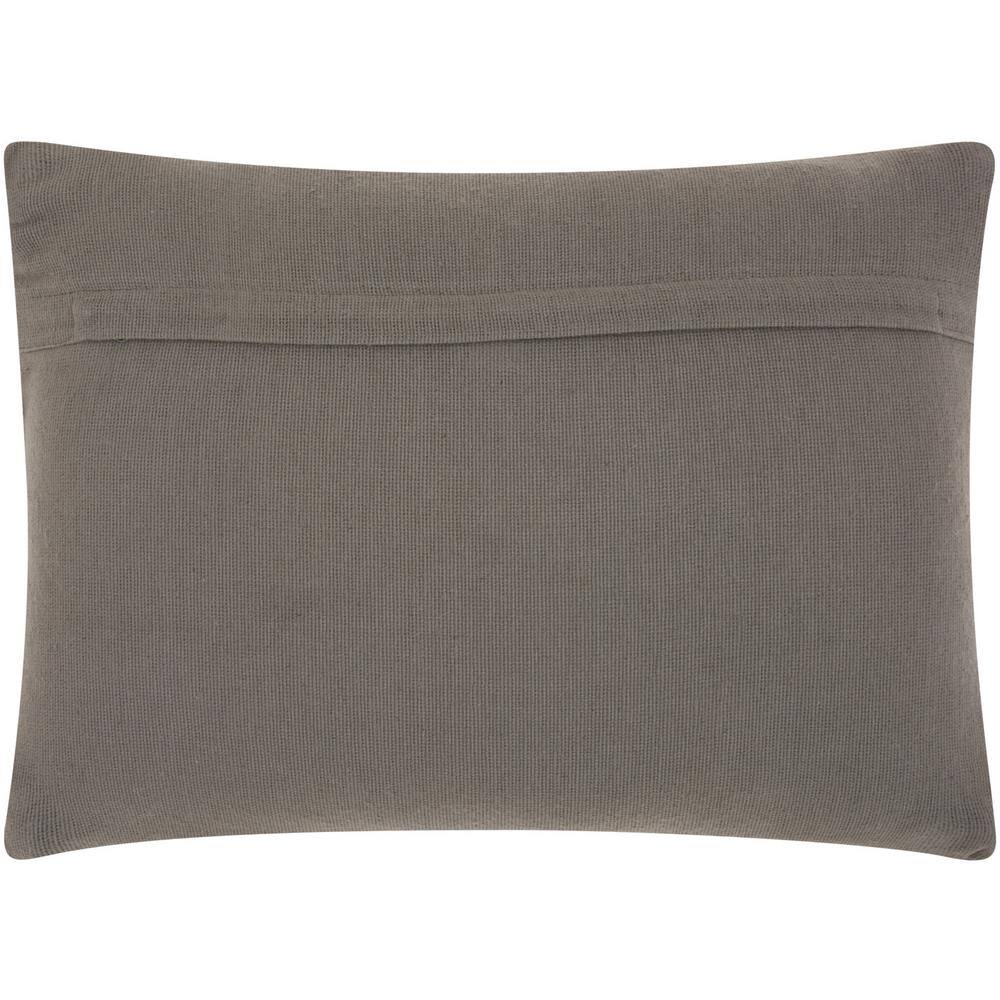 Light Grey Hand-Spun Wool and Cotton Square Kids Pillow, 20" x 20"