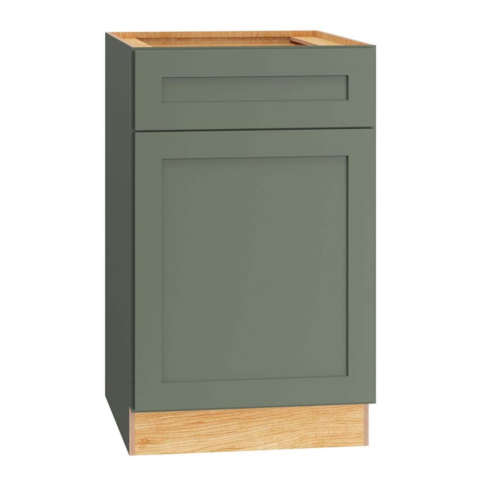 QuickShip Cottage 21 in. W x 24 in. D x 34.5 in. H Assembled Plywood Shaker Trash Can Cabinet in Conifer price history on PriceWatchPro