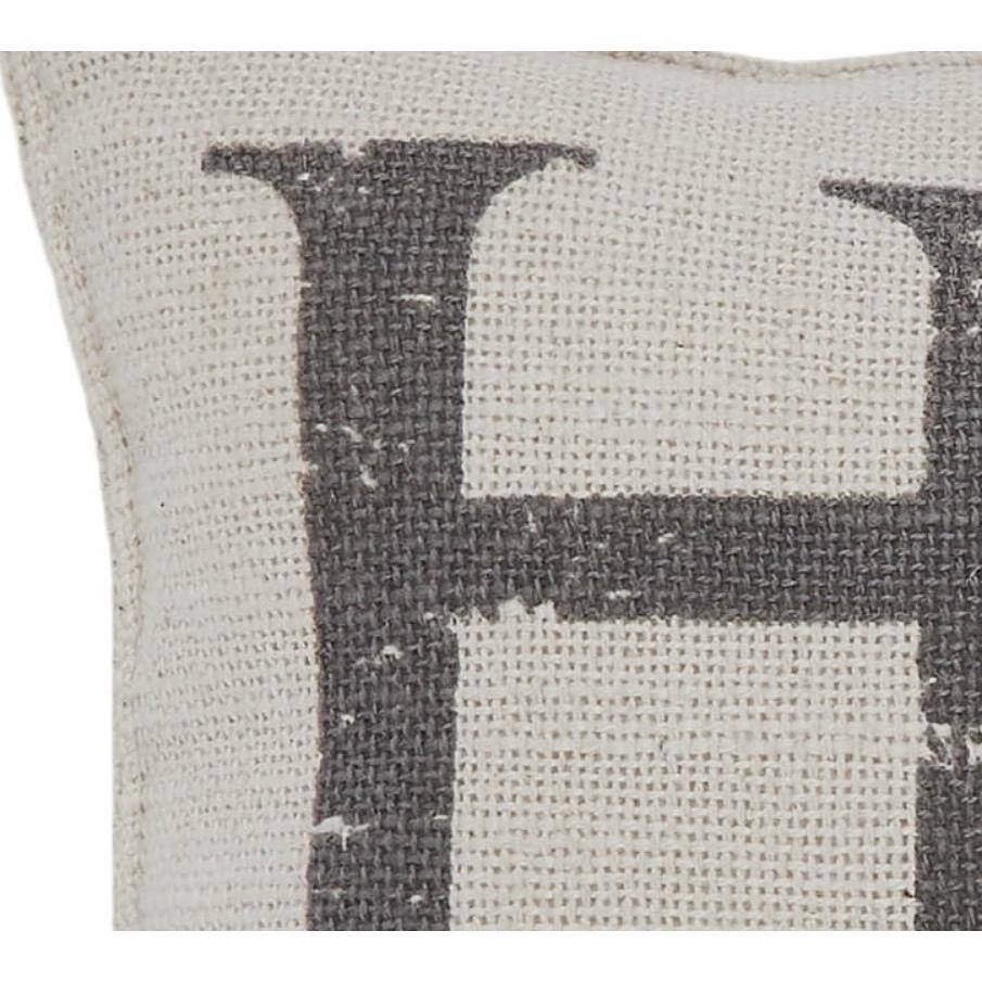 Natural Creme Cotton Square HOME Throw Pillow 6x6