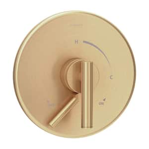 Dia 1-Handle Wall-Mounted Shower Valve Trim Kit in Brushed Bronze (Valve Not Included)