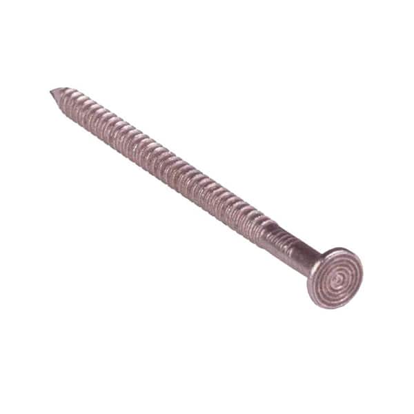 Grip-Rite 2-1/2 in. x 12-Gauge 8-penny 304 Stainless Steel Ring Shank Patio/Deck Nails 5 lb. Box