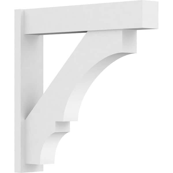 Ekena Millwork Balboa 7 in. W x 36 in. H x 36 in. D Signature Urethane Polyurethane Outlooker with Block Ends