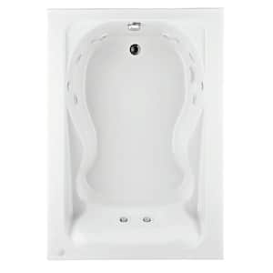 Cadet 60 in. x 42 in. Reversible Whirlpool Tub in White