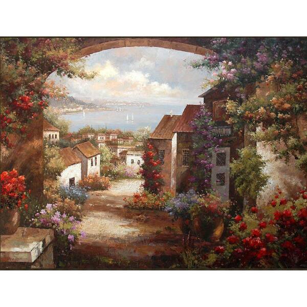 Studio Arts 48 in. x 36 in. Gallery Wrapped A Golden View Wall Art-DISCONTINUED