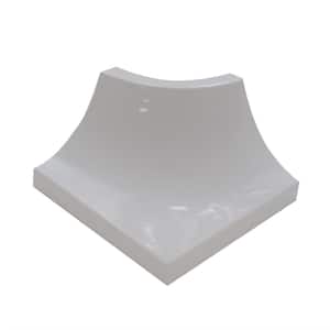 External Angle NS1 White 1-9/16 in. x 1-9/16 in. Complement Aluminum Tile Edging Trim