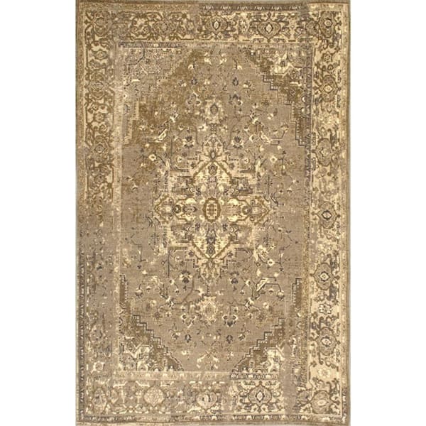 nuLOOM Reiko Vintage Persian Tan 8 ft. x 10 ft. Area Rug