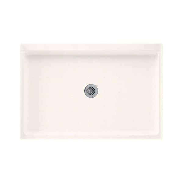 Swan Swanstone 48 in. L x 32 in. W Alcove Shower Pan Base with Center Drain in Baby's Breath