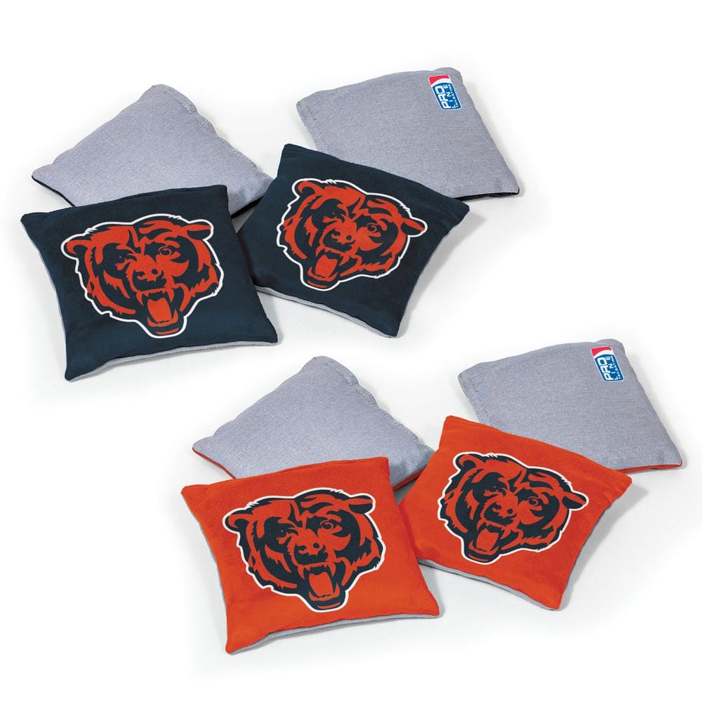 Wild Sports Chicago Bears 16 oz. Dual-Sided Bean Bags (8-Pack)  1-16188-SS105D - The Home Depot