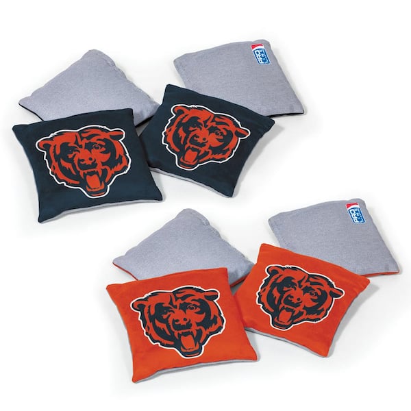 CHICAGO BEARS Cornhole Bean Bags All Weather Plastic Resin Filled WATERPROOF! 