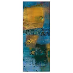"Reedy Blue I" by EAD Art Coop Frameless Free-Floating Tempered Art Glass Wall Art
