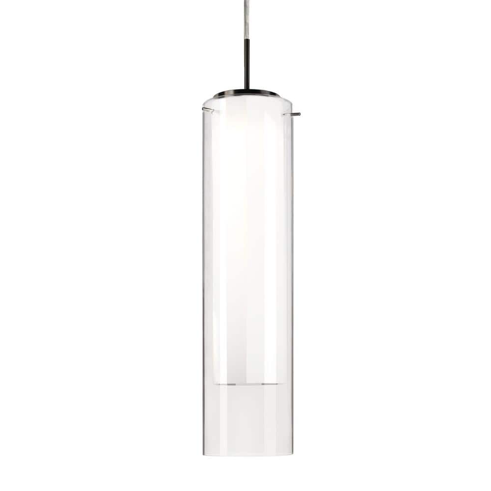 Verona Brushed Nickel Glass LED Pendant Light