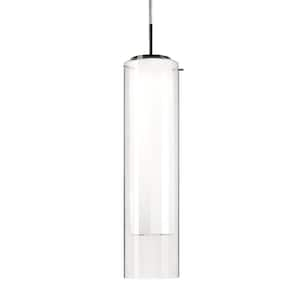 Verona 19 in. 1 Light 16-Watt Brushed Nickel Integrated LED Pendant Light