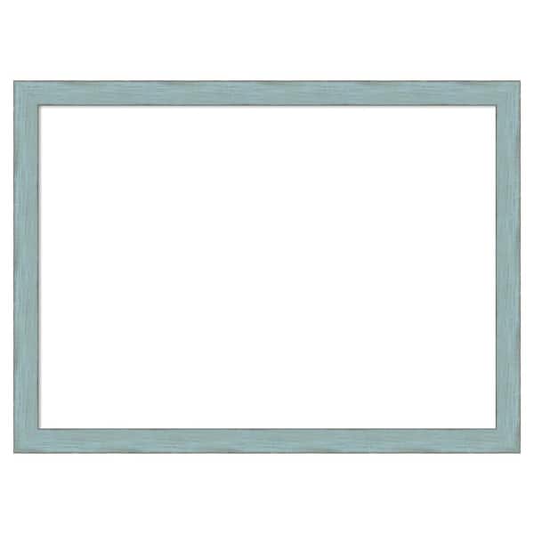 Amanti Art Sky Blue Rustic 30 in. x 22 in. Wood Framed Dry Erase Magnetic Memo Board