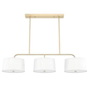 Cottage Hill 6-Light Alturas Gold Shaded Chandelier with Fabric Shades
