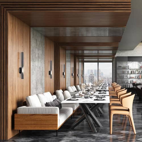 Weyfield 5.125 in. 1-Light Black Chrome ADA Tall Single Wall Sconce Wall Sconces