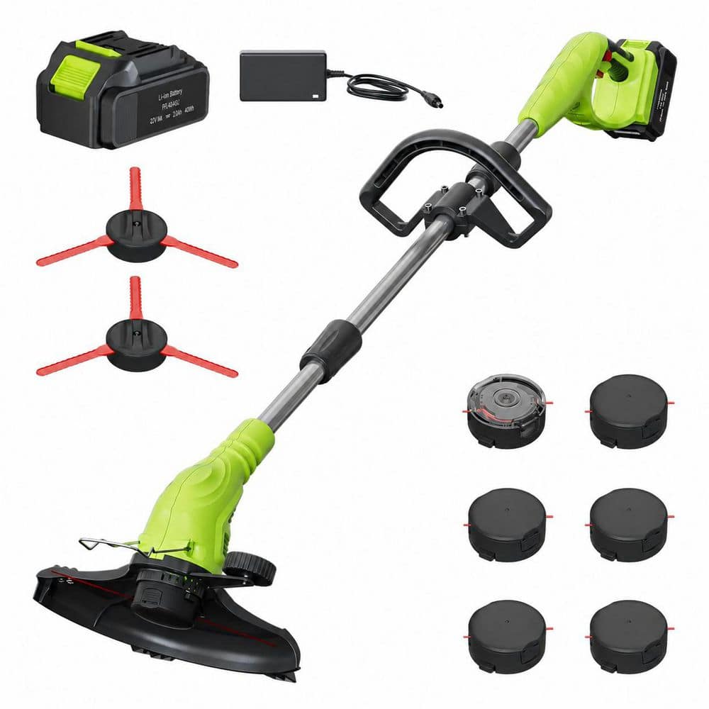 40V Cordless Electric Grass Trimmer Edger Lightweight Lawn Cutter with Nylon Line and Plastic Blade, Fixed Head price history on PriceWatchPro