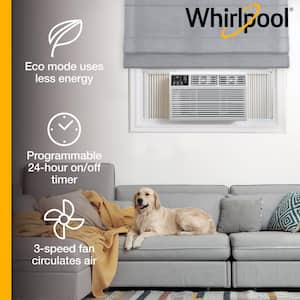 18,000 BTU 230/208V Window Air Conditioner Cools 1000 Sq. Ft. with ENERGY STAR, Timer and Remote in White