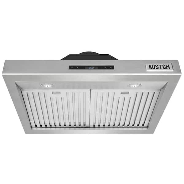 30-in. 1000 CFM Convertible Wall-Mounted Range Hood with LED Lights in Stainless Steel