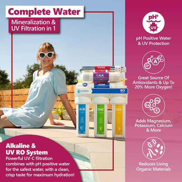 Express Water UV Reverse Osmosis Water Filtration System - 11