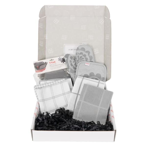 T-fal Grey Cotton Essential Gift Set