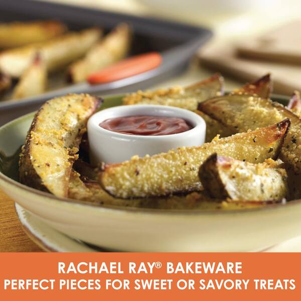 NEW Rachael Ray 4 Piece Nonstick Bakeware Set Kitchen Oven Baking Sheet Pan Cook 