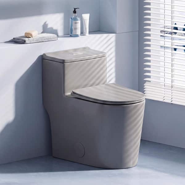 Yingze 12 in. 1-Piece 1.1/1.6 GPF Dual Flush RElongated Taller