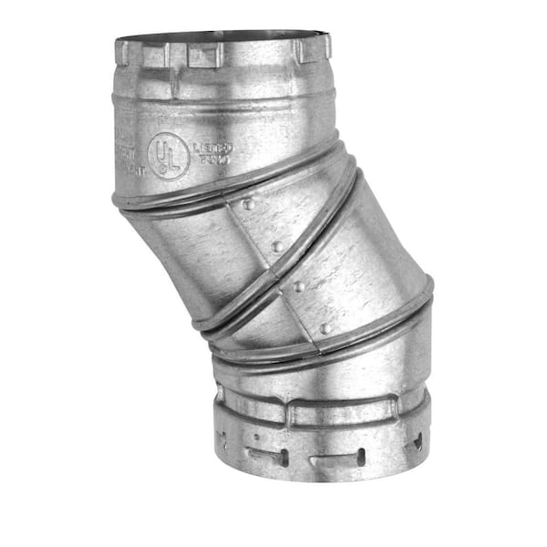 American Metal Products 3 in. B Vent 90-Degree HVAC Part Adjustable Elbow