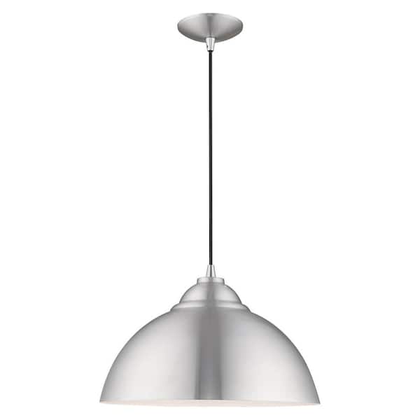 AVIANCE LIGHTING Braxton 1-Light Brushed Aluminum Pendant