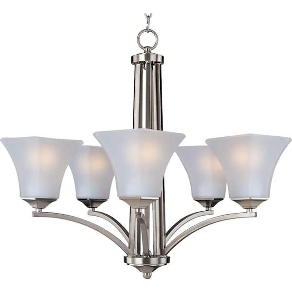 Aurora 5-Light Satin Nickel Chandelier