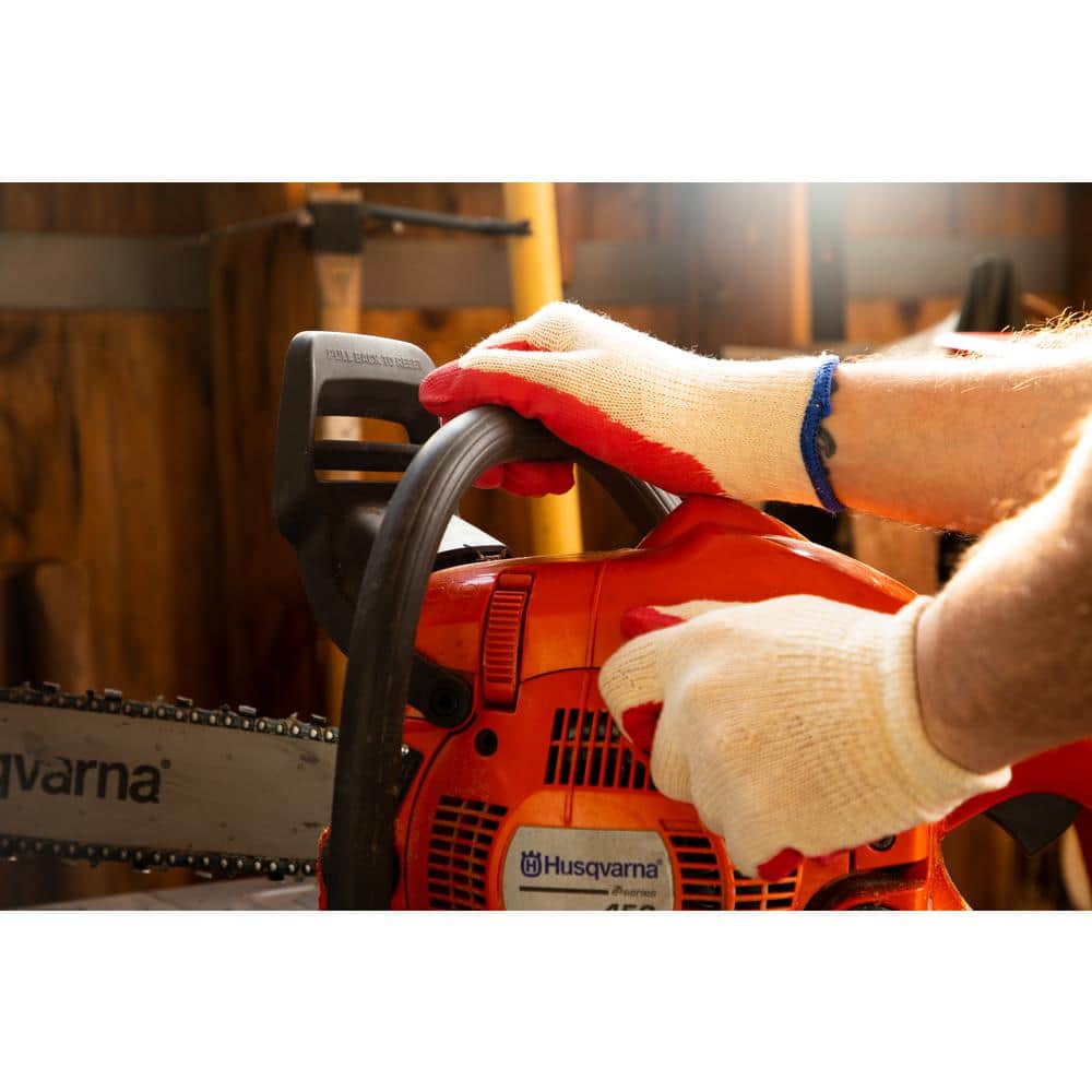 Large Red Latex Dipped Knit Work Gloves, 10 Pairs