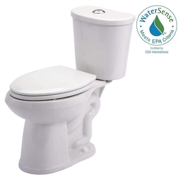 Gerber Maxwell 2-piece 1.28 GPF Dual Flush Elongated Toilet in White